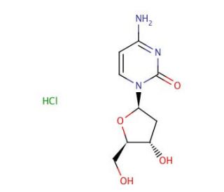 2′-Deoxycytidine hydrochloride (CAS 3992-42-5) - chemical structure image