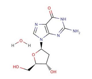 2&prime;-Deoxyguanosine (CAS 207121-55-9) - chemical structure image