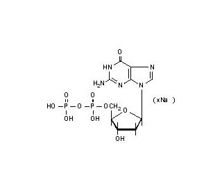2&prime;-Deoxyguanosine 5&prime;-diphosphate sodium salt (CAS 102783-74-4) - chemical structure image