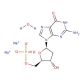 2′-Deoxyguanosine 5′-monophosphate disodium salt hydrate (CAS 33430-61-4) - chemical structure image