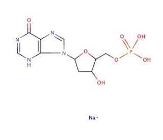 2′-Deoxyinosine 5′-monophosphate disodium salt (CAS 14999-52-1) - chemical structure image