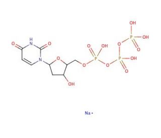 2&prime;-Deoxyuridine 5&prime;-triphosphate sodium salt (CAS 102814-08-4) - chemical structure image