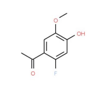 2&prime;-Fluoro-4&prime;-hydroxy-5&prime;-methoxyacetophenone (CAS 1065076-49-4) - chemical structure image