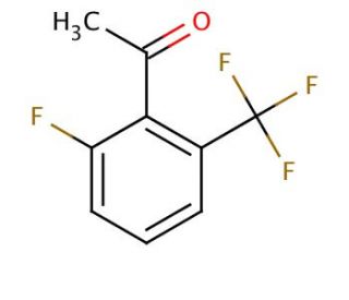 2&prime;-Fluoro-6&prime;-(trifluoromethyl)acetophenone (CAS 174013-29-7) - chemical structure image