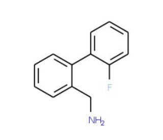 (2&prime;-Fluoro[1,1&prime;-biphenyl]-2-yl)methanamine - chemical structure image
