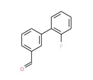 2&prime;-Fluorobiphenyl-3-carbaldehyde (CAS 676348-33-7) - chemical structure image