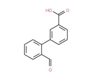 2&prime;-Formyl-[1,1&prime;-biphenyl]-3-carboxylic acid (CAS 205871-52-9) - chemical structure image