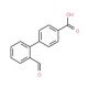 2′-Formyl-[1,1′-biphenyl]-4-carboxylic acid (CAS 205871-49-4) - chemical structure image