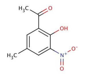 2&prime;-Hydroxy-5&prime;-methyl-3&prime;-nitroacetophenone (CAS 66108-30-3) - chemical structure image