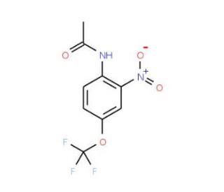 2&prime;-Nitro-4&prime;-(trifluoromethoxy)acetanilide (CAS 787-57-5) - chemical structure image