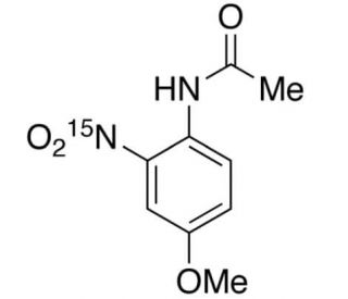 2&prime;-Nitro-p-acetanisidide-15N (CAS 119-81-3) - chemical structure image