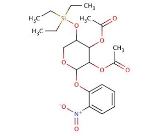 2&prime;-Nitrophenyl 2,3-Di-O-acetyl-4-O-triethylsilyl-b-D-xylopyranoside (CAS 162088-90-6) - chemical structure image