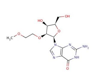 2&prime;-O-(2-Methoxyethyl)guanosine (CAS 473278-54-5) - chemical structure image