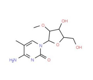2&prime;-O-Methyl-5-methylcytidine (CAS 113886-70-7) - chemical structure image