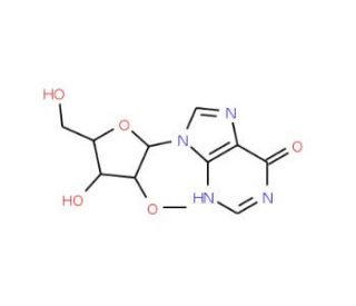 2&prime;-O-Methylinosine (CAS 3881-21-8) - chemical structure image
