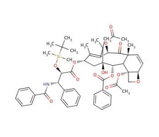 2&prime;-O-(tert-Butyldimethylsilyl)-6,7-dehydropaclitaxel (CAS 165065-02-1) - chemical structure image