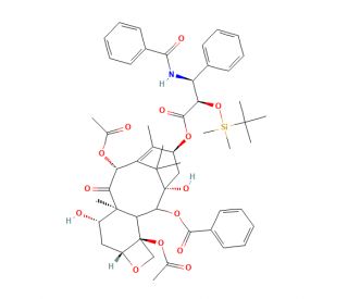 2&prime;-O-(tert-Butyldimethylsilyl)paclitaxel (CAS 114655-02-6) - chemical structure image