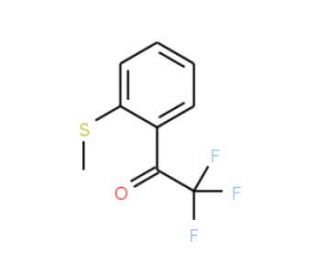 2&prime;-Thiomethyl-2,2,2-trifluoroacetophenone (CAS 166831-65-8) - chemical structure image