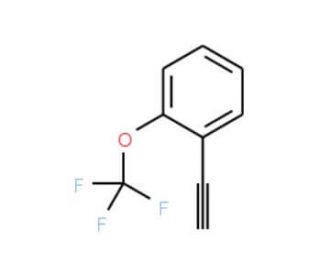 2&prime;-Trifluoromethoxyphenyl acetylene (CAS 886363-40-2) - chemical structure image