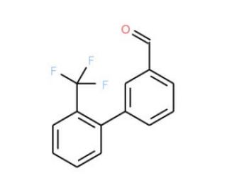 2&prime;-Trifluoromethyl-biphenyl-3-carbaldehyde (CAS 675596-31-3) - chemical structure image