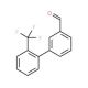 2′-Trifluoromethyl-biphenyl-3-carbaldehyde (CAS 675596-31-3) - chemical structure image