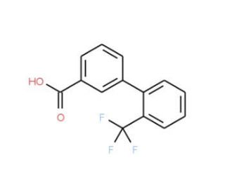 2&prime;-Trifluoromethyl-biphenyl-3-carboxylic acid (CAS 168618-48-2) - chemical structure image