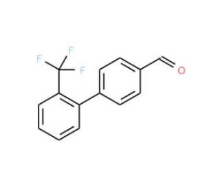 2&prime;-Trifluoromethyl-biphenyl-4-carbaldehyde (CAS 198205-95-7) - chemical structure image