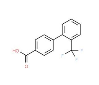 2&prime;-Trifluoromethyl-biphenyl-4-carboxylic acid (CAS 198205-79-7) - chemical structure image