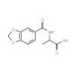 (2R)-2-[(1,3-benzodioxol-5-ylcarbonyl)amino]propanoic acid - chemical structure image