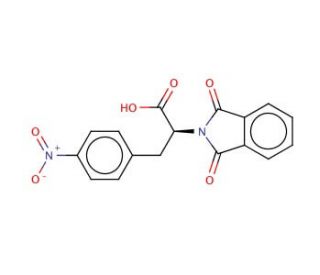 (2R)-2-(1,3-dioxo-1,3-dihydro-2H-isoindol-2-yl)-3-(4-nitrophenyl)propanoic acid - chemical structure image