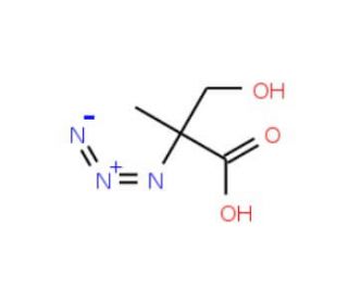 (2R)-2-Azido-3-hydroxy-2-methyl-propanoic Acid - chemical structure image