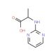 (2R)-2-(pyrimidin-2-ylamino)propanoic acid - chemical structure image