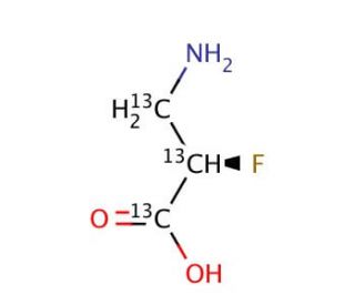 (2R)-3-Amino-2-fluoropropanoic Acid-13C3 (CAS 1217608-72-4) - chemical structure image