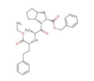 [2R,3aR,6aR]-1-[(2(R)-2-[[(1R)-1-Ethoxycarbonxyl)-3-phenylpropyl]amino]-1-oxopropyl]octahydrocyclopenta[6]pyrrole-2-carboxyli