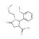 (2R,3R)-1-(2-Methoxy-ethyl)-2-(2-methoxy-phenyl)-5-oxo-pyrrolidine-3-carboxylic acid - chemical structure image