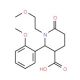 (2R,3R)-1-(2-Methoxy-ethyl)-2-(2-methoxy-phenyl)-6-oxo-piperidine-3-carboxylic acid - chemical structure image