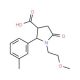 (2R,3R)-1-(2-Methoxy-ethyl)-5-oxo-2-m-tolyl-pyrrolidine-3-carboxylic acid - chemical structure image