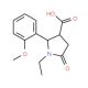 (2R,3R)-1-Ethyl-2-(2-methoxy-phenyl)-5-oxo-pyrrolidine-3-carboxylic acid - chemical structure image