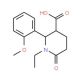 (2R,3R)-1-Ethyl-2-(2-methoxy-phenyl)-6-oxo-piperidine-3-carboxylic acid - chemical structure image