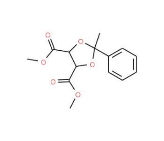 (2R,3R)-2,3-O-(1-Phenylethylidene)-L-tartaric Acid Dimethyl Ester (CAS 104333-83-7) - chemical structure image