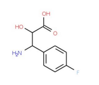 (2R,3R)-3-Amino-3-(4-fluorophenyl)-2-hydroxypropionic acid (CAS 55652-55-6) - chemical structure image