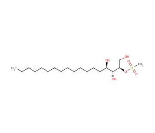 (2R,3R,4R)-1,2,3,4-Octadecanetetrol 2-Methanesulfonate (CAS 160280-65-9) - chemical structure image