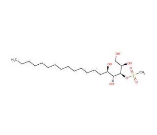 (2R,3R,4R,5R)-1,2,3,4,5-Nonadecanepentol 3-Methanesulfonate (CAS 570414-11-8) - chemical structure image