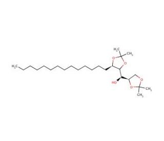 (2R,3R,4S,5R)-1,2:4,5-Di-O-isopropylidene-3-nonadecanol (CAS 570414-07-2) - chemical structure image
