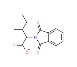 (2R,3S)-2-(1,3-dioxoisoindol-2-yl)-3-methylpentanoate (CAS 19506-84-4) - chemical structure image