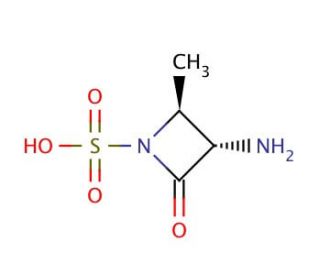 (2R,3S)-3-Amino-2-methyl-4-oxo-1-azetidinesulfonic Acid (CAS 80082-65-1) - chemical structure image