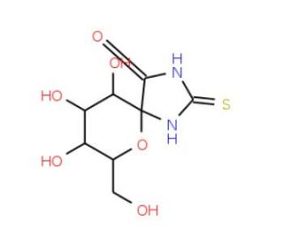 2R,3S,4S,5R,6S)-3,4,5-Trihydroxy-2-hydroxymethyl-7,9-diaza-1-oxa-spiro[4,5]decane-10-one-8-thione (CAS 227458-60-8) - chemica