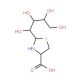 (2R,4R)-2-[D-Xylo-tetrahydroxybut-1-yl]-1,3-thiazolidine-4-carboxylic acid (CAS 110270-19-4) - chemical structure image