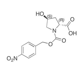 (2R,4S)-1-(p-Nitrobenzyloxycarbonyl)-4-hydroxyproline - chemical structure image