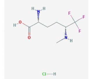 (2R,5R)-2-amino-6,6,6-trifluoro-5-(methylamino)hexanoic acid hydrochloride - chemical structure image